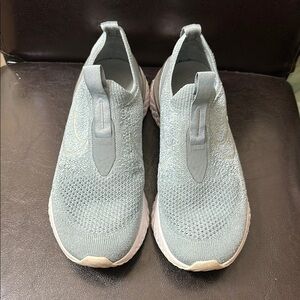 Nike Light Blue Knit Slip-On Shoes